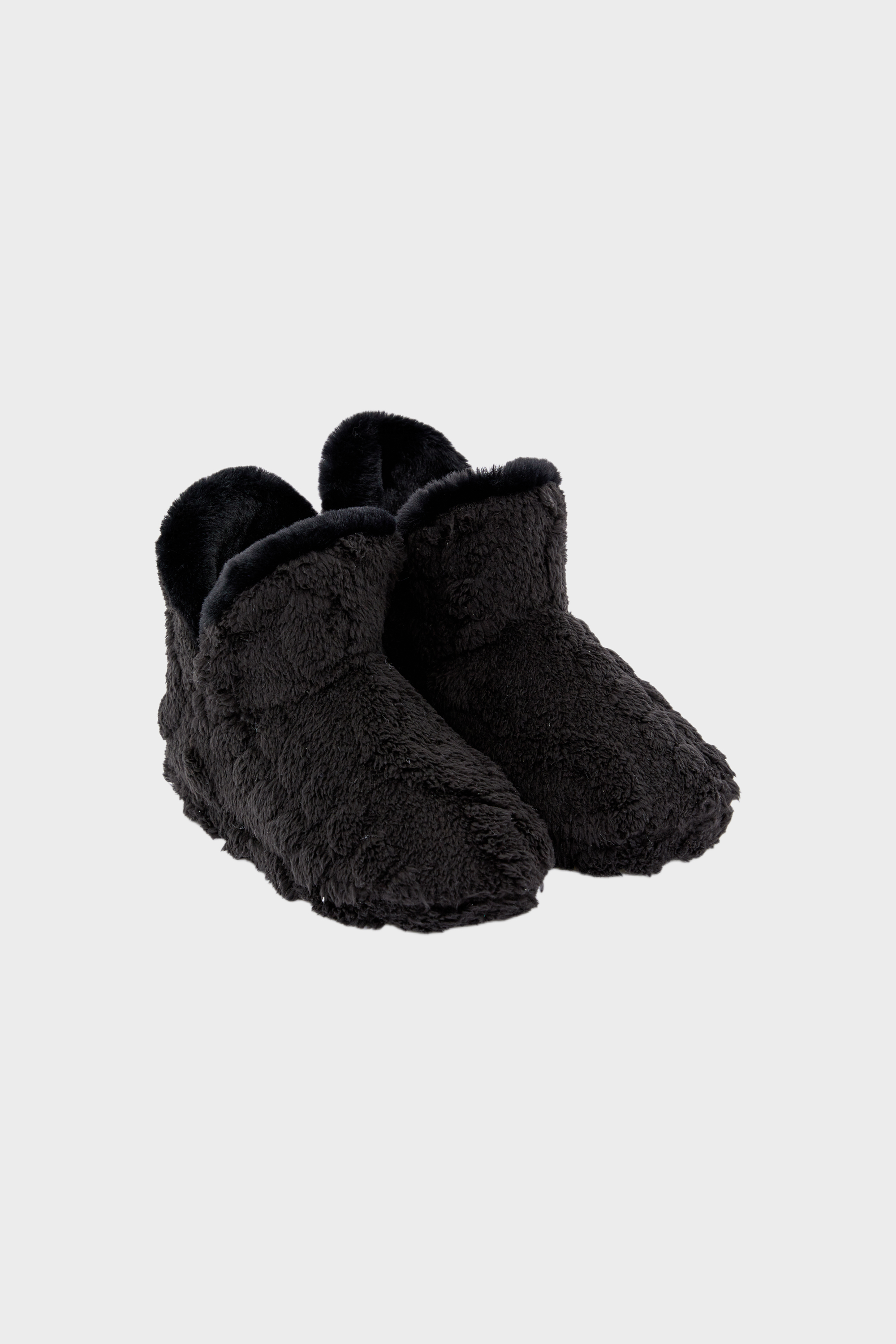 Chaussons Bottines Etam Big Fur Winter Tales - Fausse Fourrure Blanche - Pointure M - Neuf Emballé