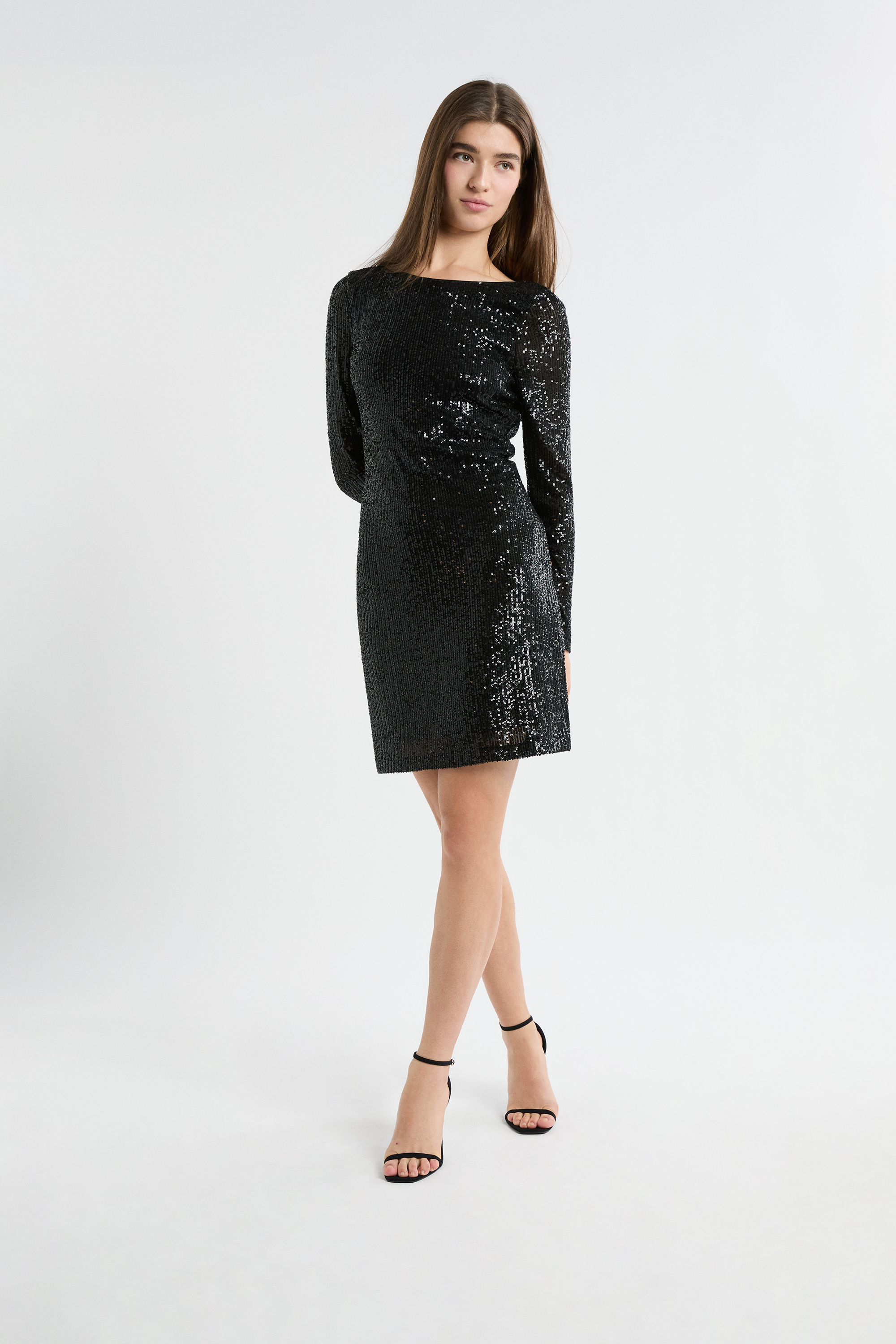 Robe Sequins H&m Sequined Wrap Dress Black Ladies H&M IE Robe Sequins H&m Sequined Wrap Dress Black Ladies H&M IE