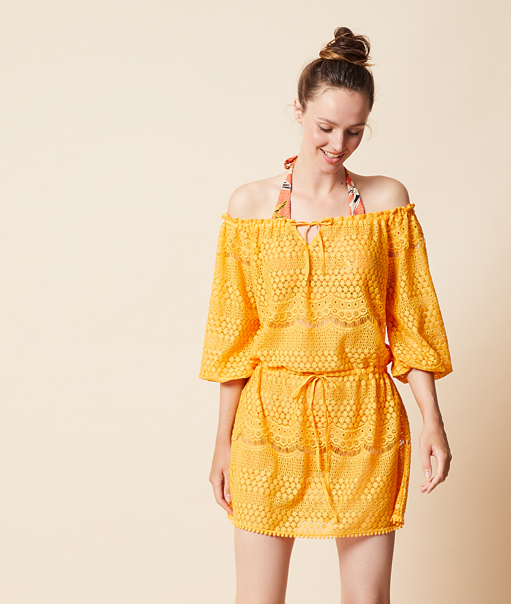 etam robe jaune