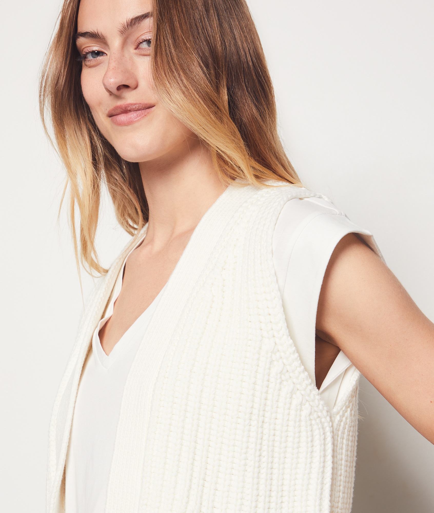 Gilet sans manches FOFO ECRU ETAM