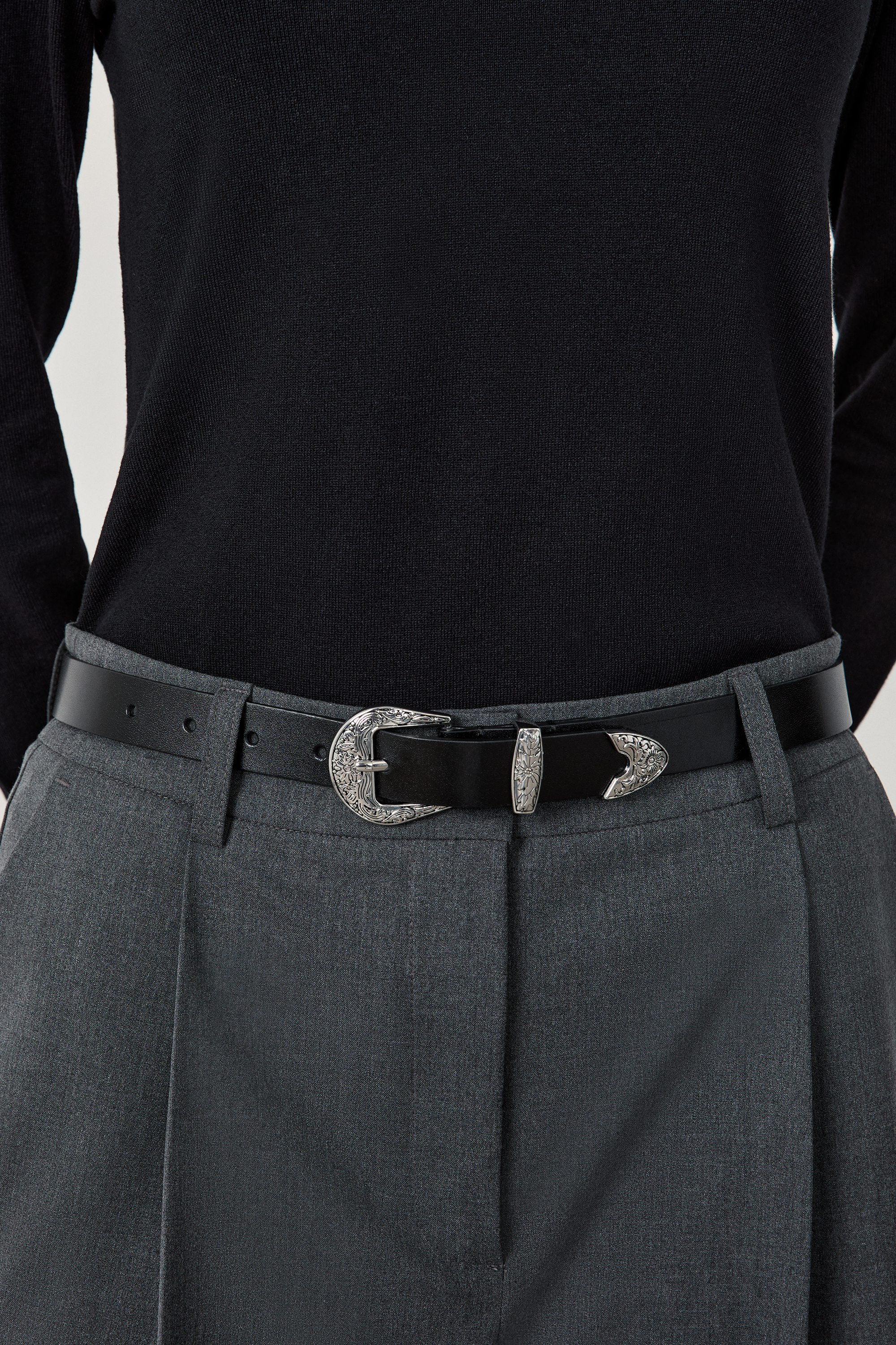 Ceinture en cuir CUIR - ETAM