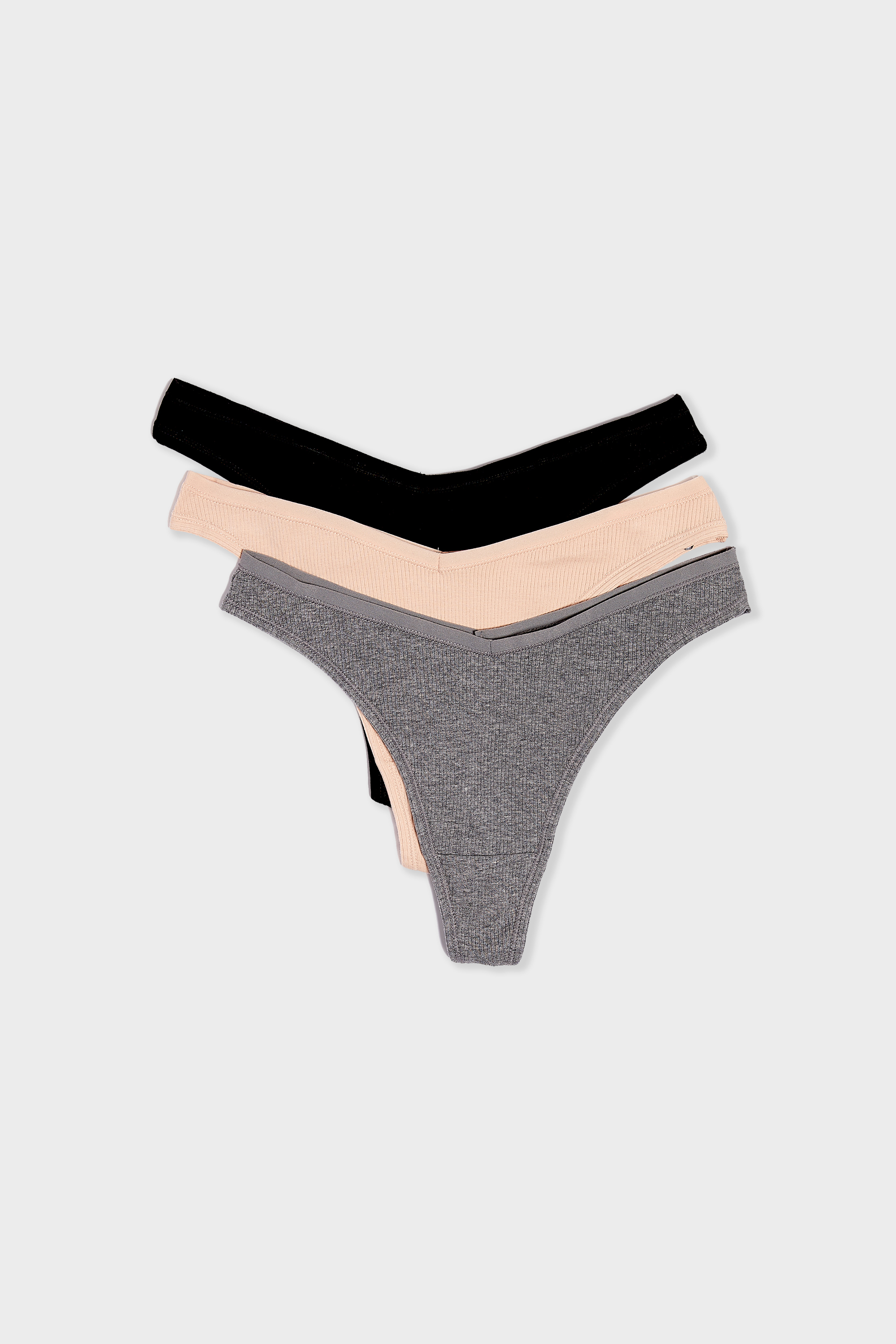 Lot de tangas en coton JOHN MULTICOLORE ETAM