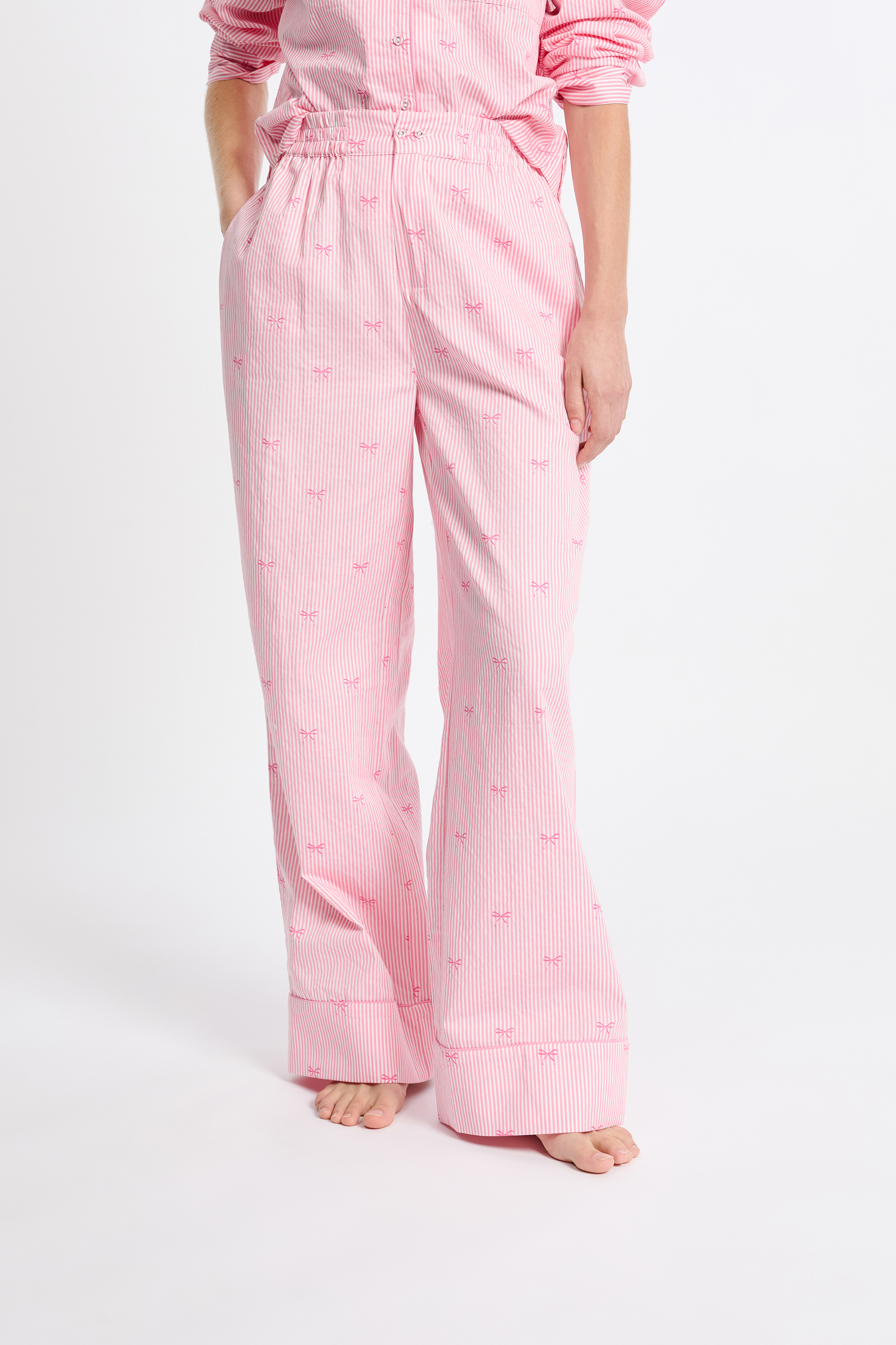 Pantalon de pyjama en coton à motifs COTON - ETAM