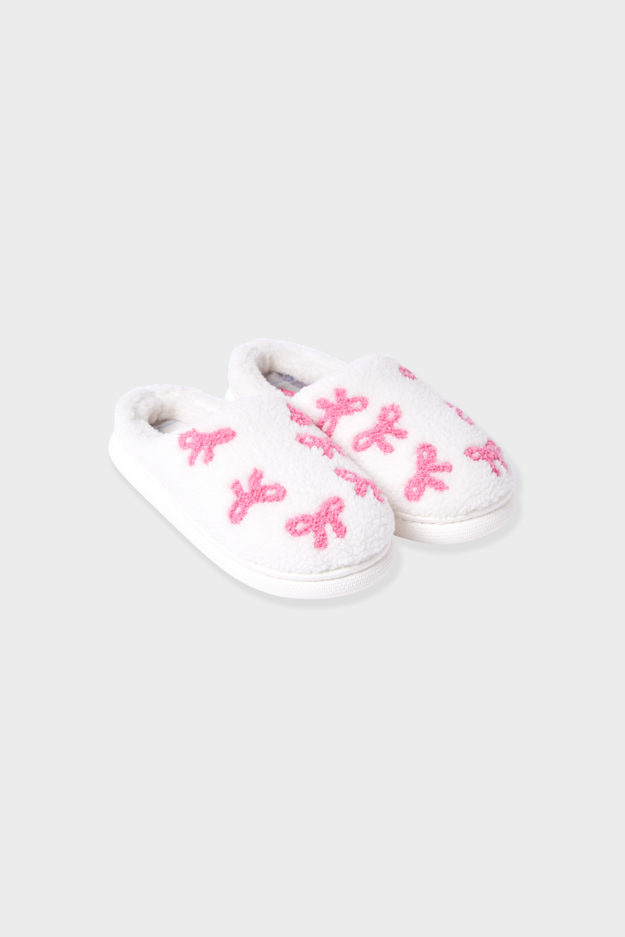 Chaussons à motif noeud en fausse fourrure POLYESTER - ETAM