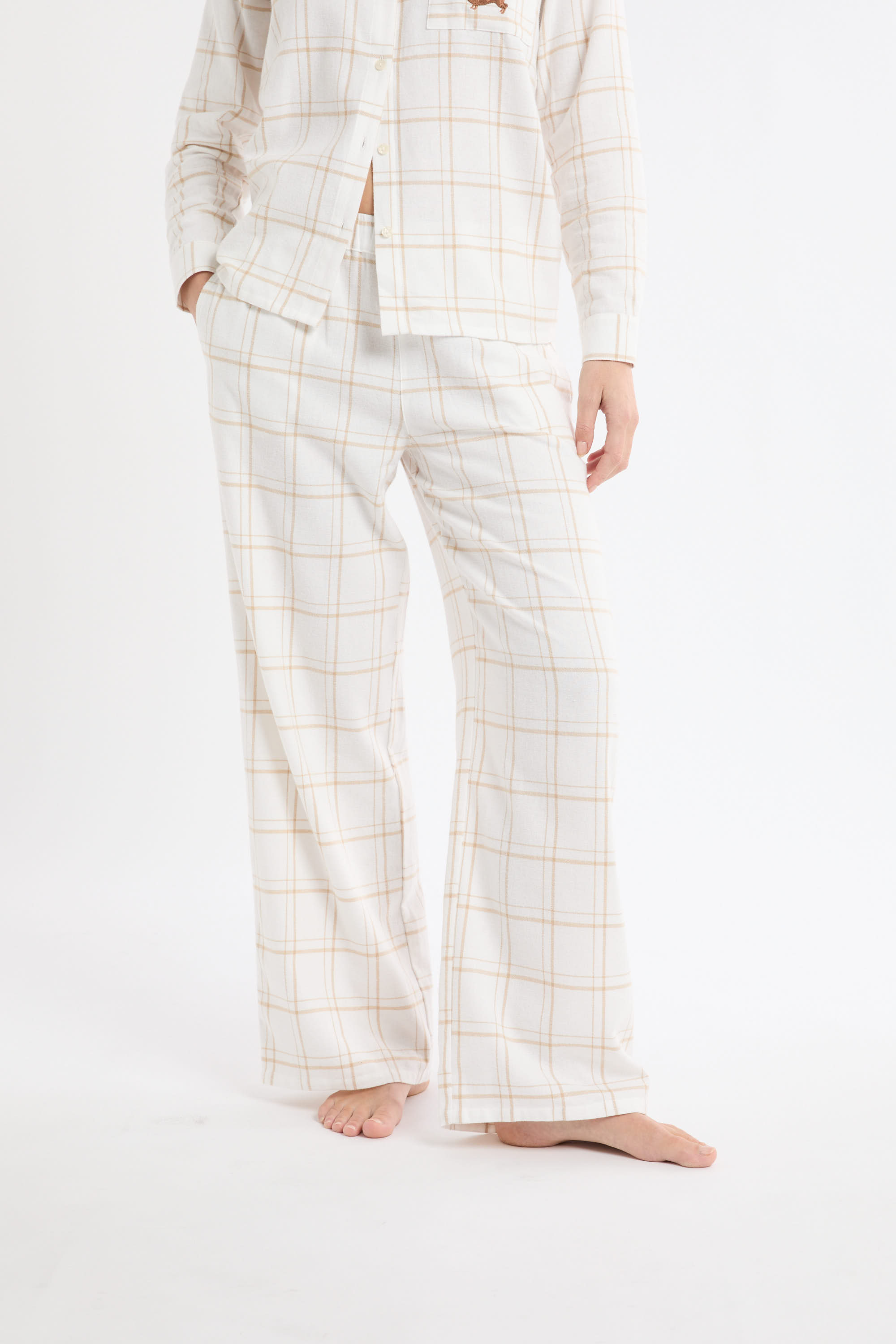 Pantalon de pyjama à carreaux en coton COTON - ETAM