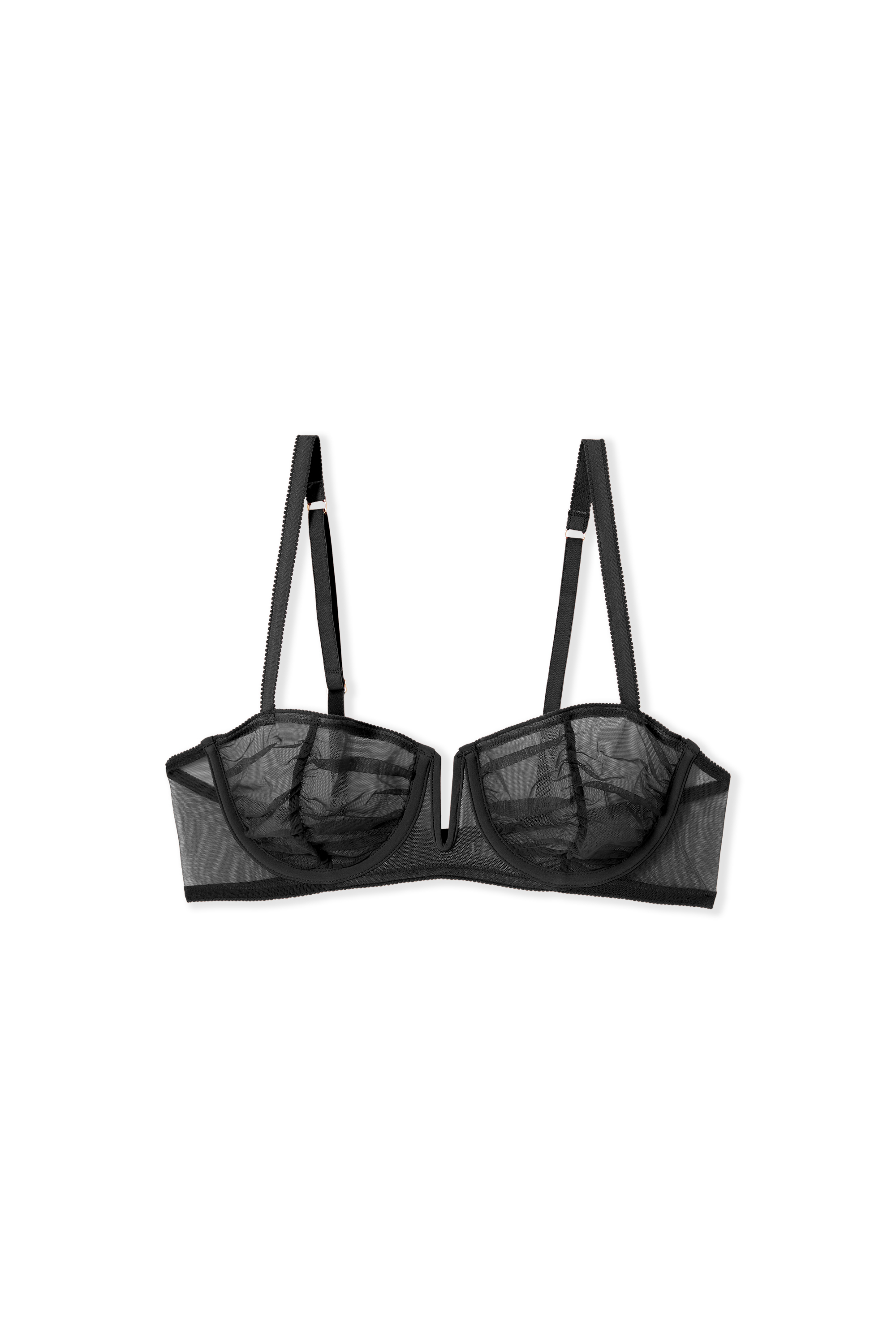 Soutien-gorge Balconnet VALISERE 'Parfum D'Amour' En Tulle Brodé - Taille 90B/75B/34B - Noir - Neuf