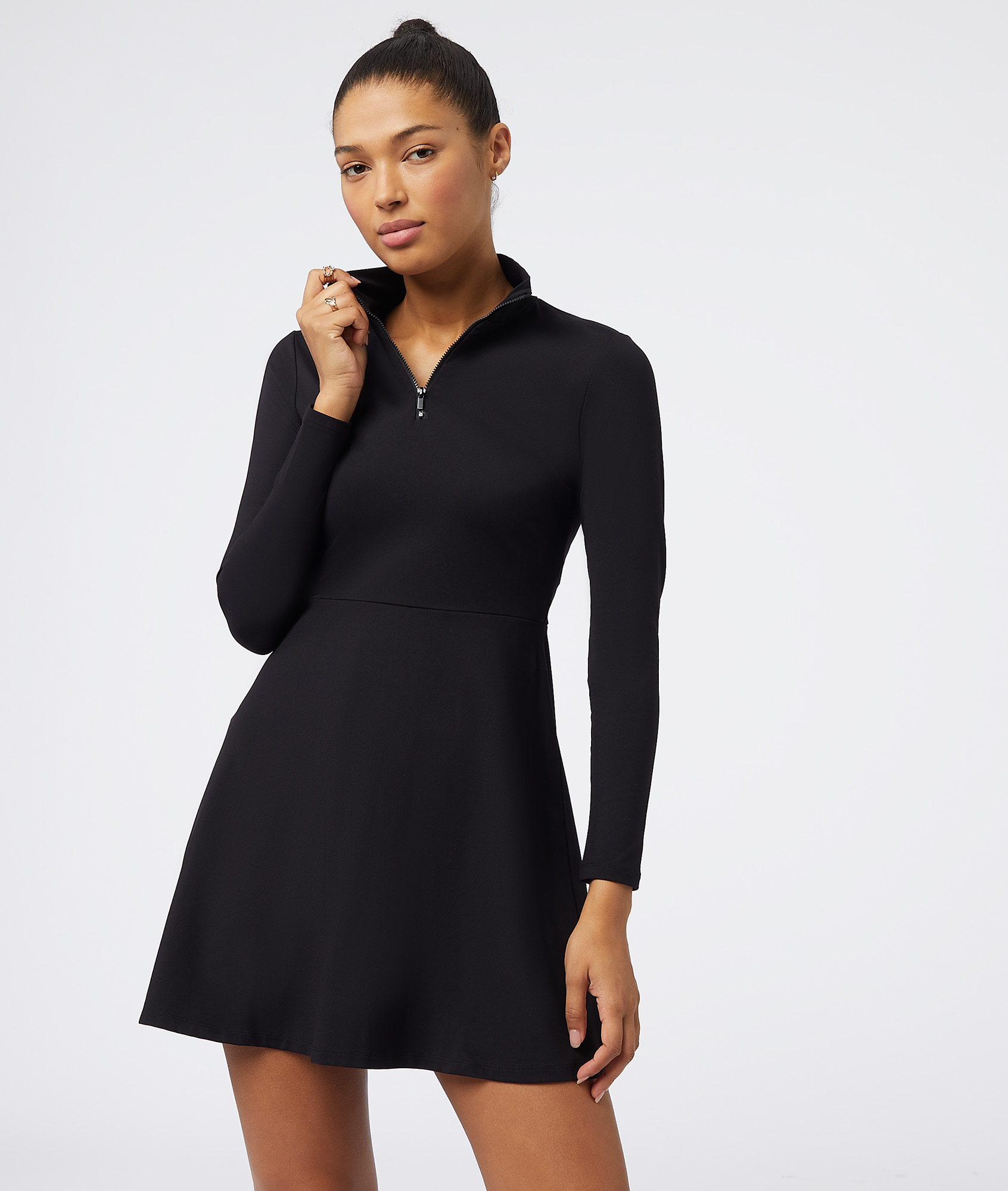 Robe avec zip col montant PIT NOIR ETAM