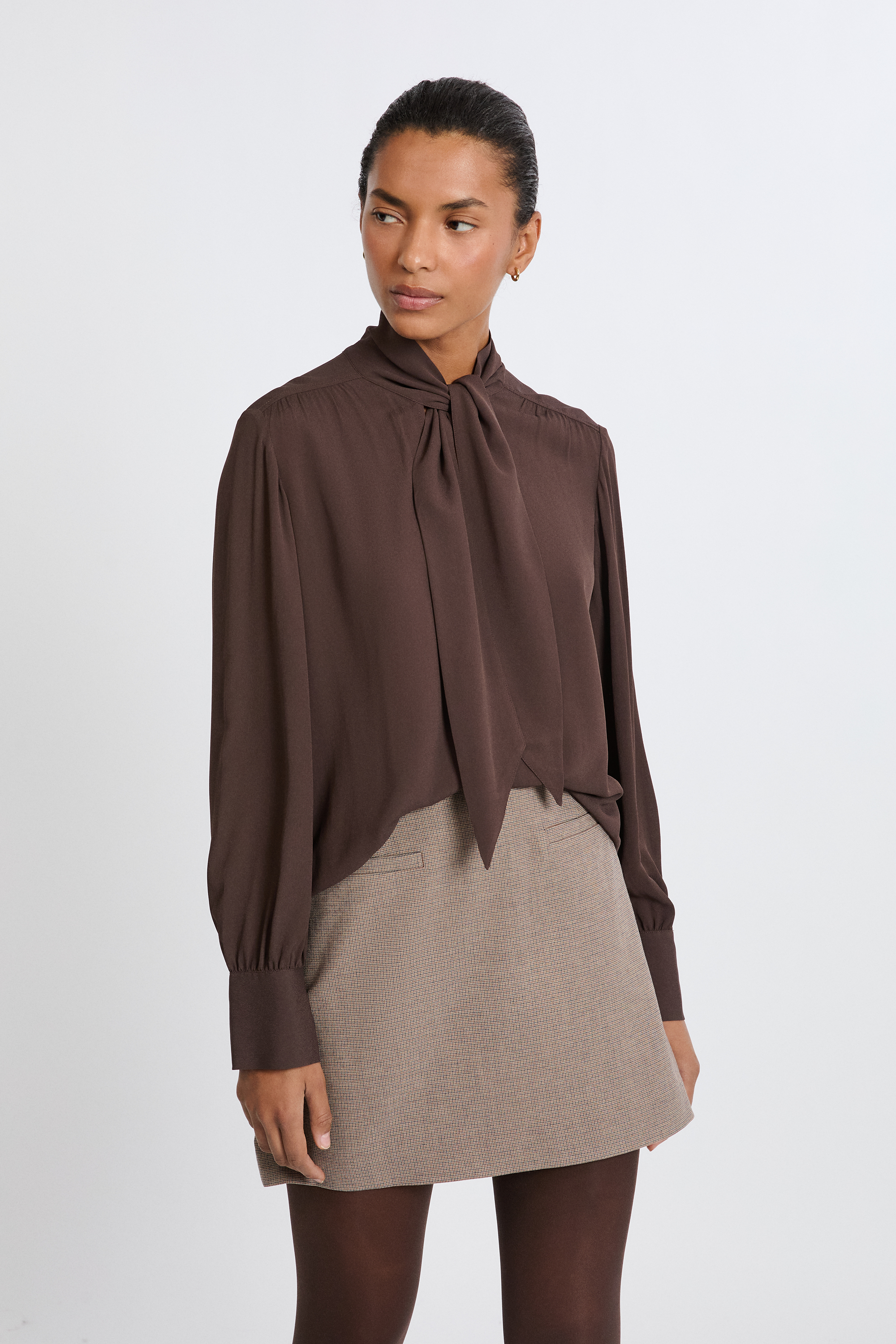 Blouse à nouer sur le devant VISCOSE - ETAM