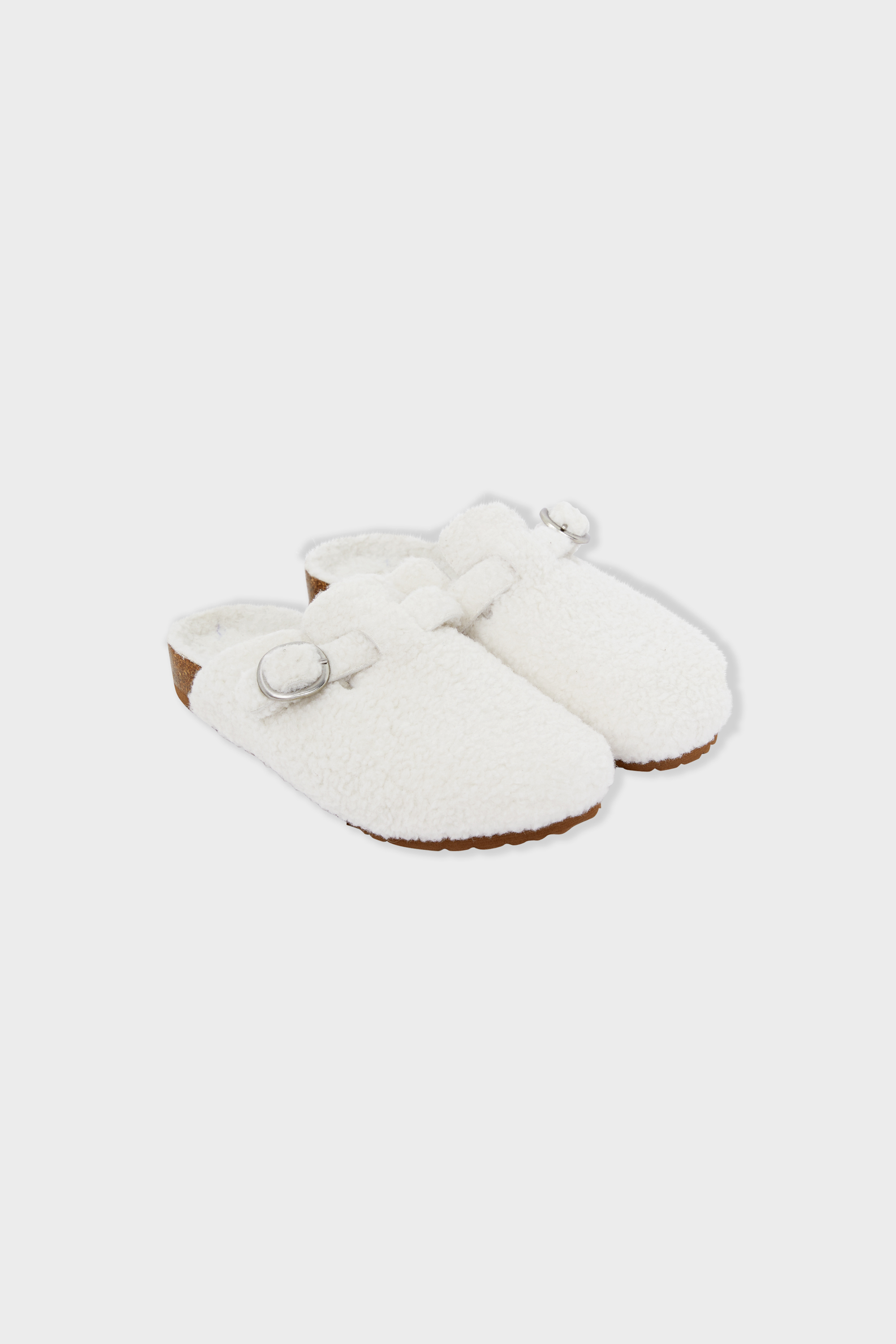 Chaussons mules fausses fourrures