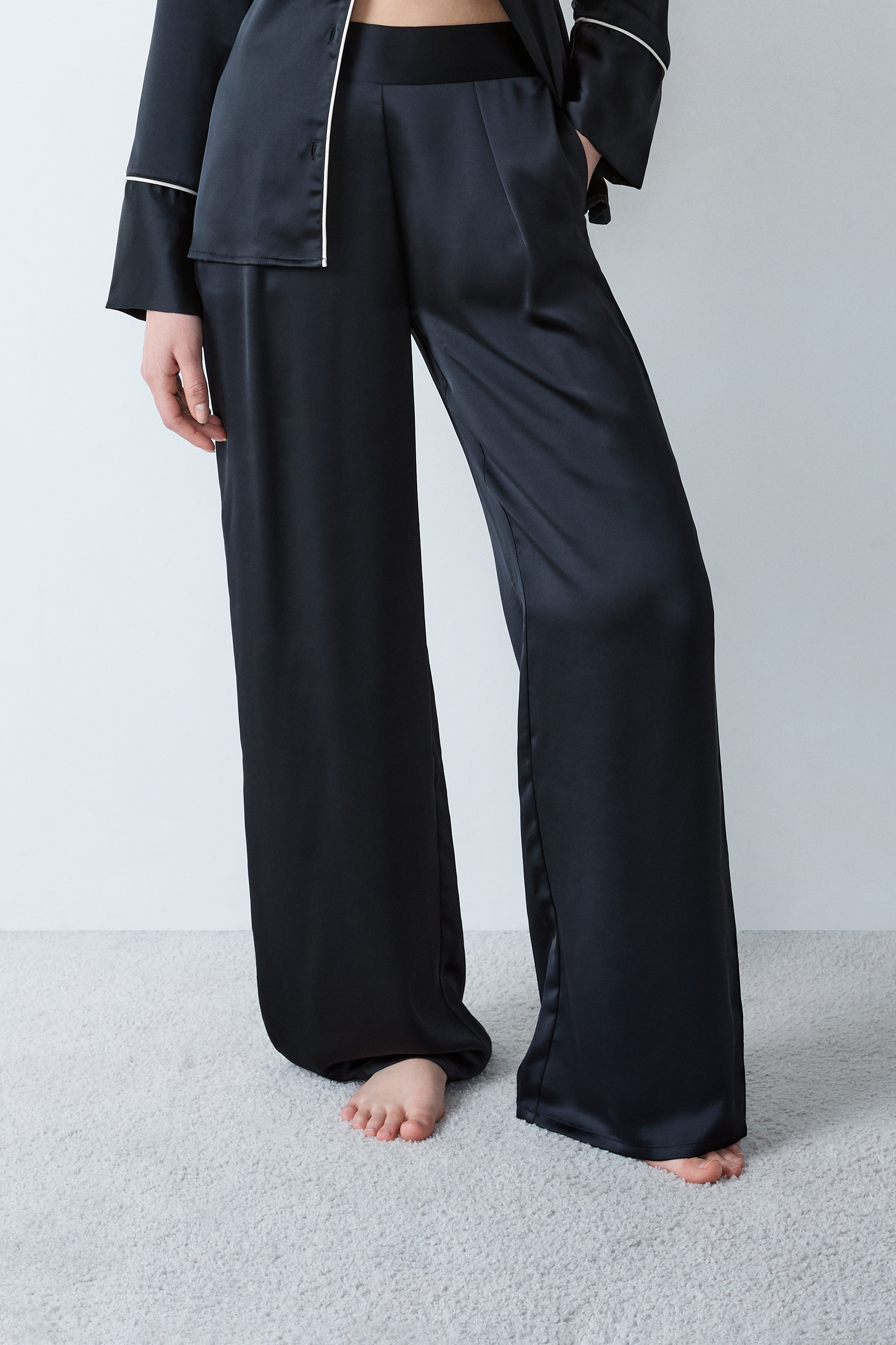 Pantalon de pyjama satiné SATIN POLYESTER - ETAM