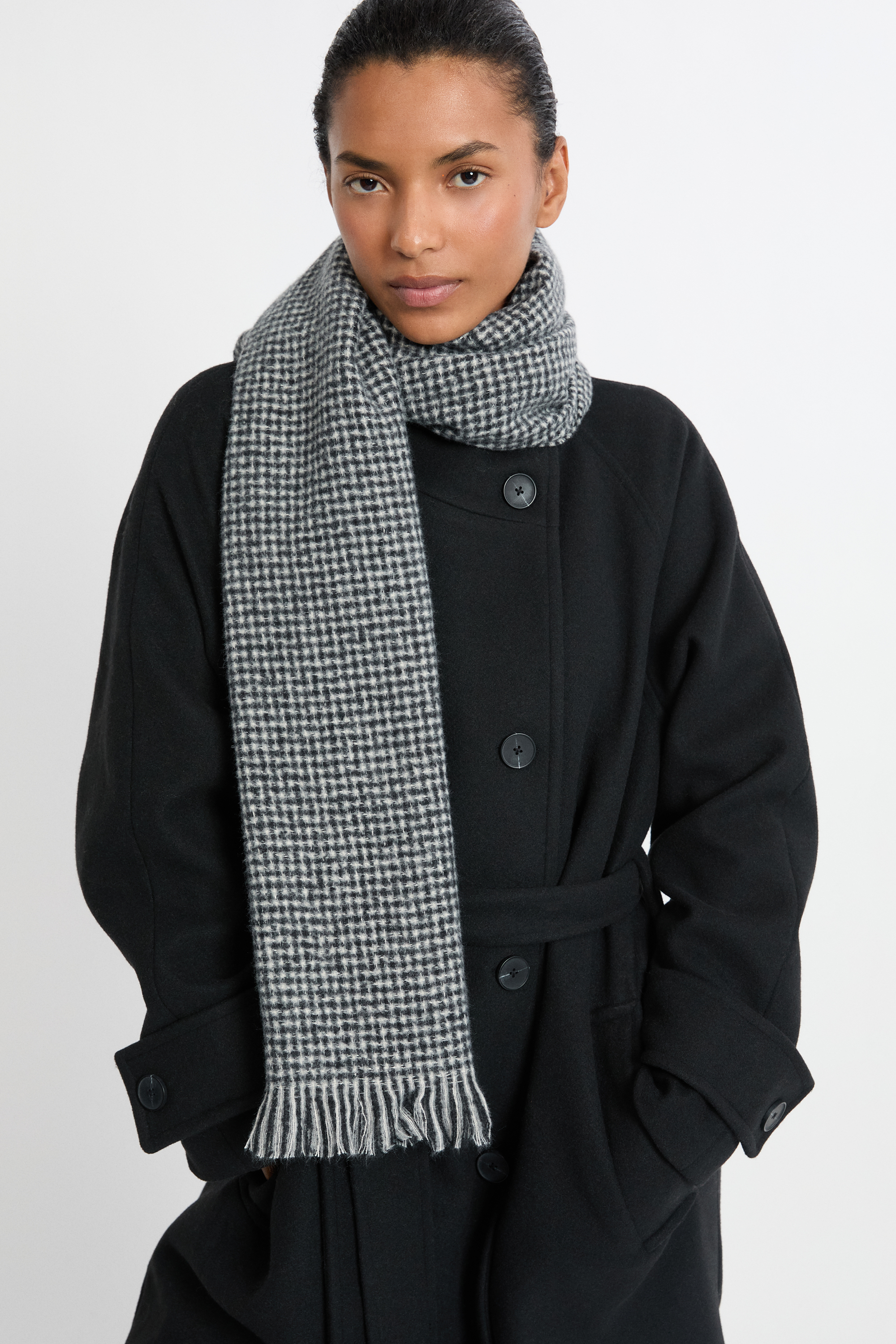 Écharpe à motifs pied-de-poule POLYESTER - ETAM