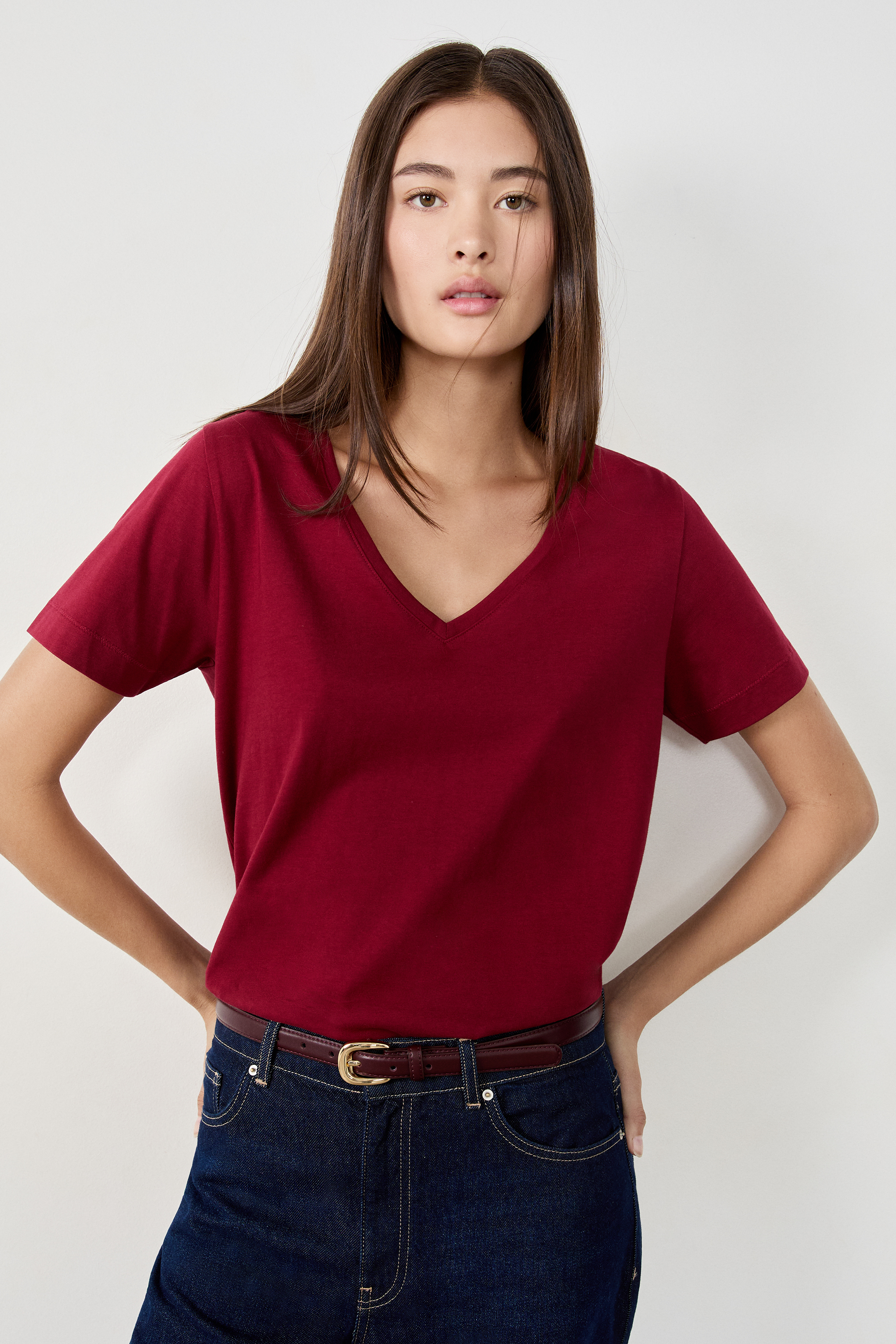 Haut Etam Scintillant – Multicolore Bordeaux – Taille 24 – Neuf Sans étiquette