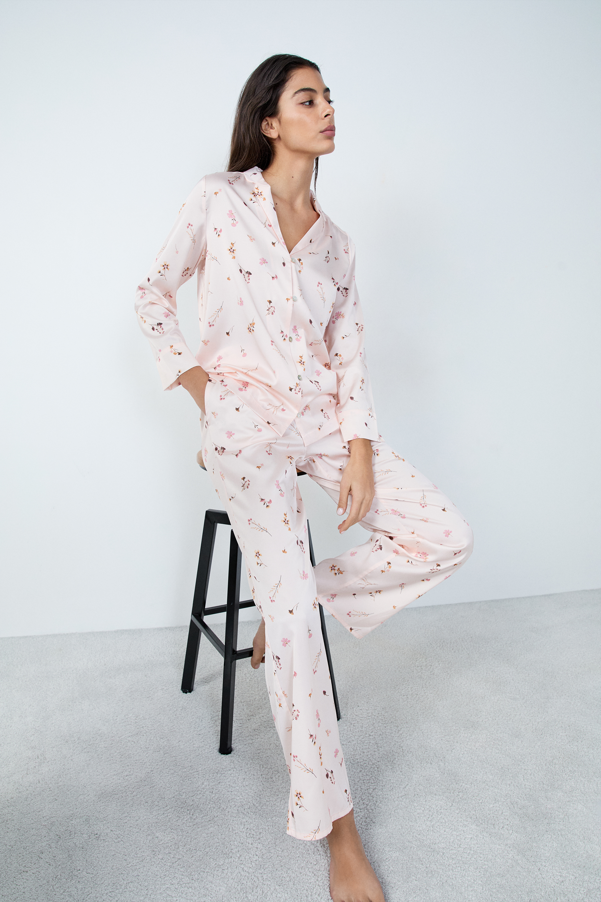 Pantalon de pyjama motifs fleurs POLYESTER - ETAM