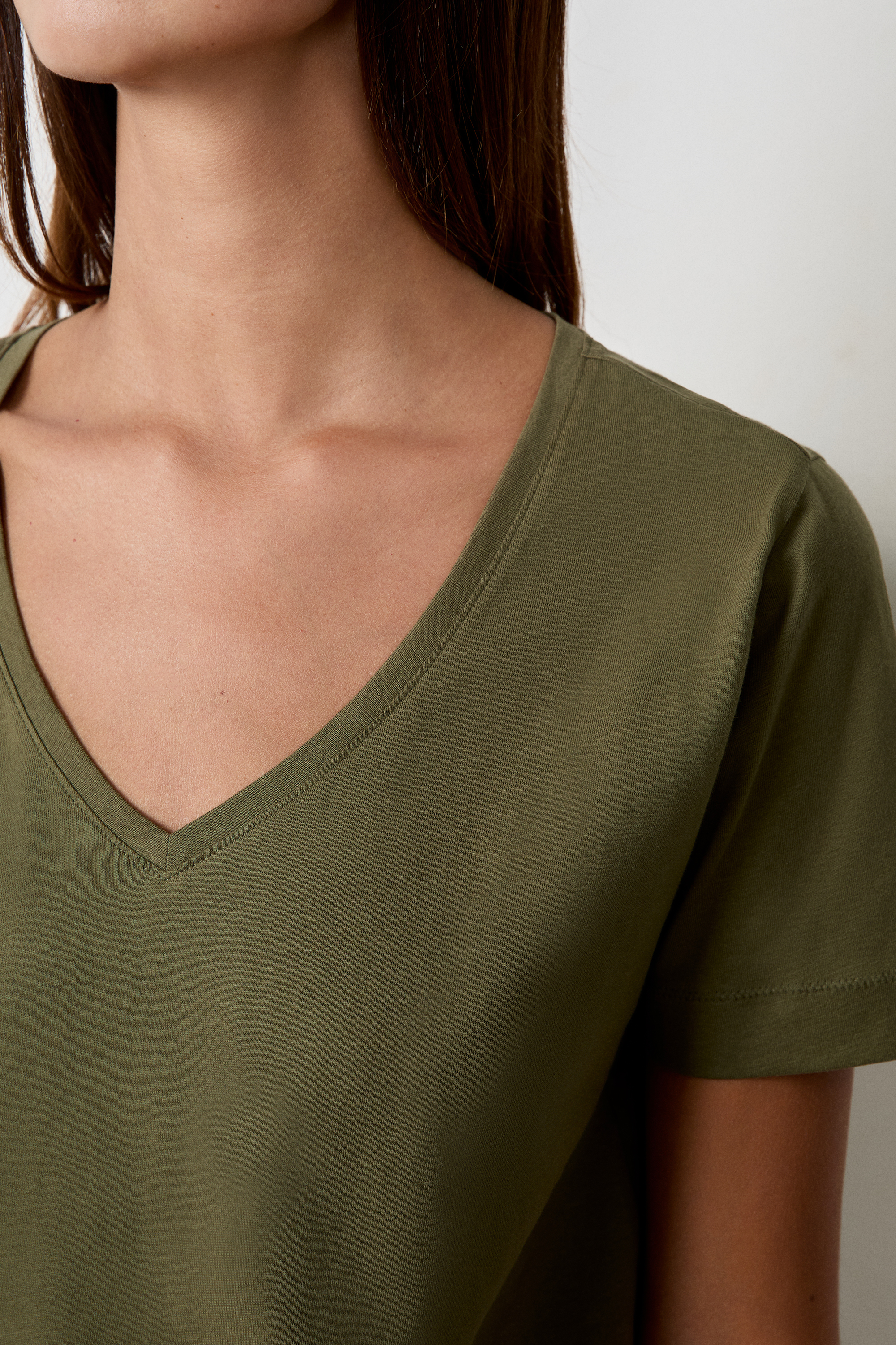T-shirt Basique Femme Col V Manches Courtes - Coton Modal Doux - Coupe Classique - Packs Multiples Couleurs - 9