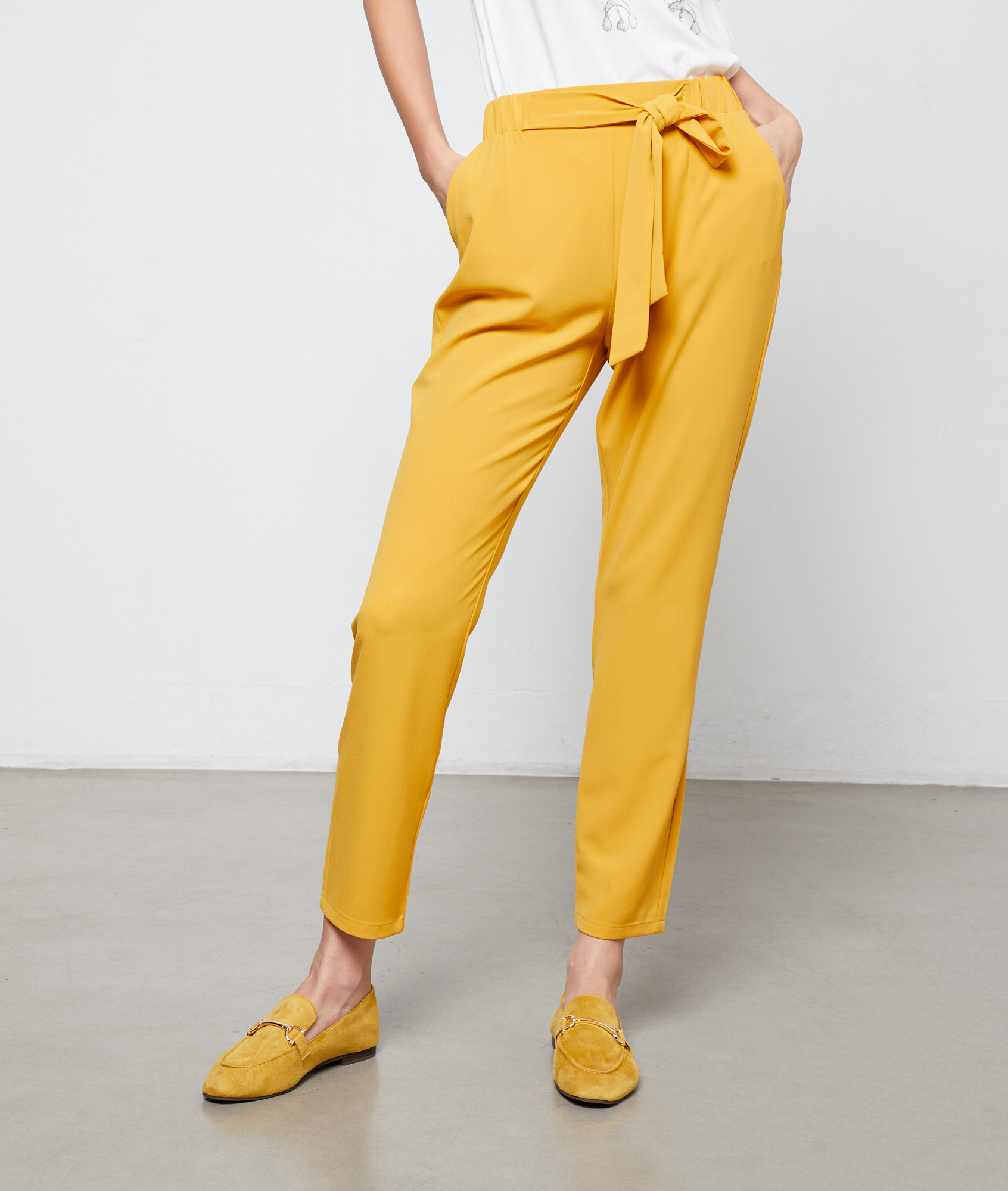 chaussure avec pantalon carotte