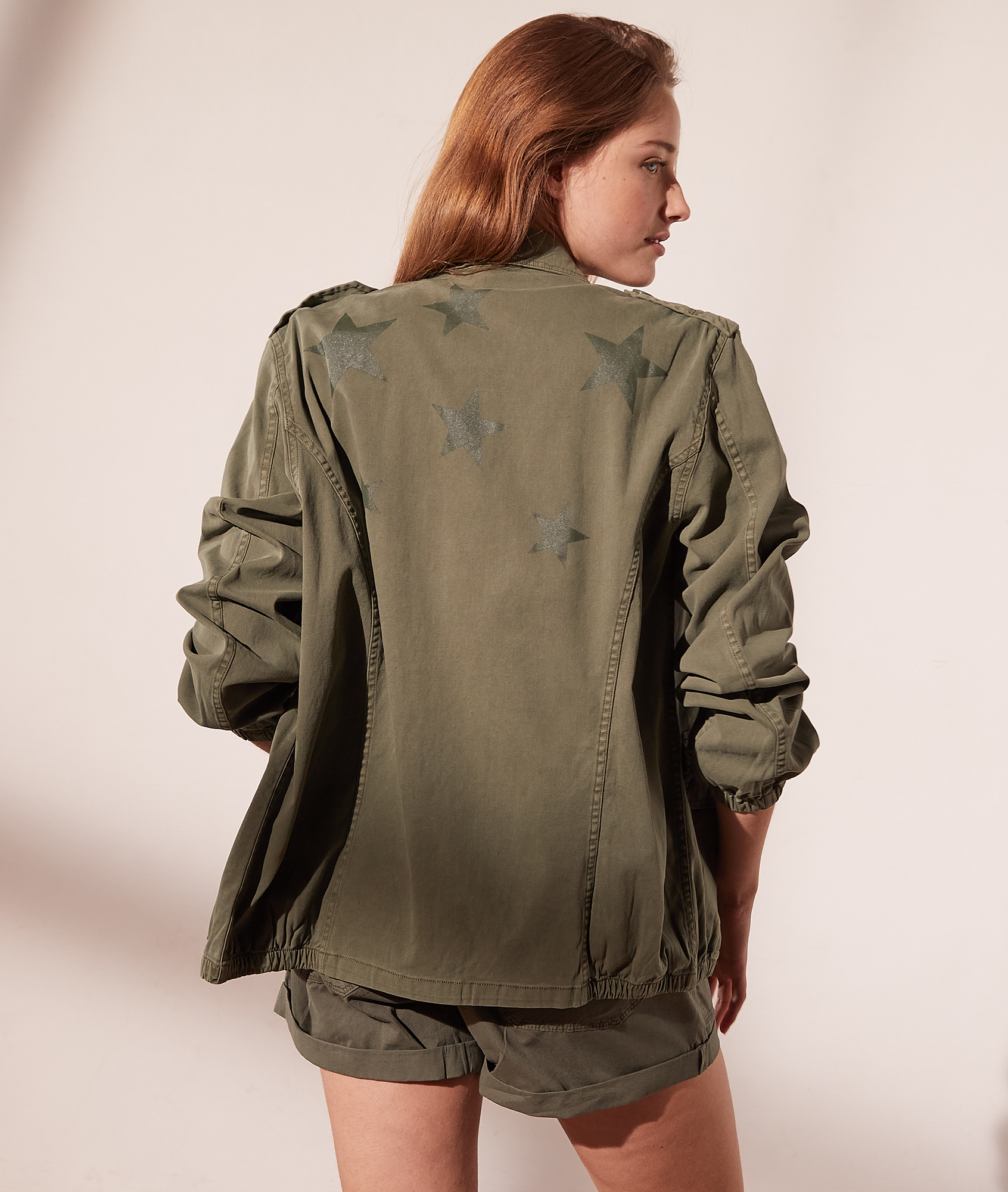Veste kimono imprimée en gaze de coton - LILY - ECRU - ETAM